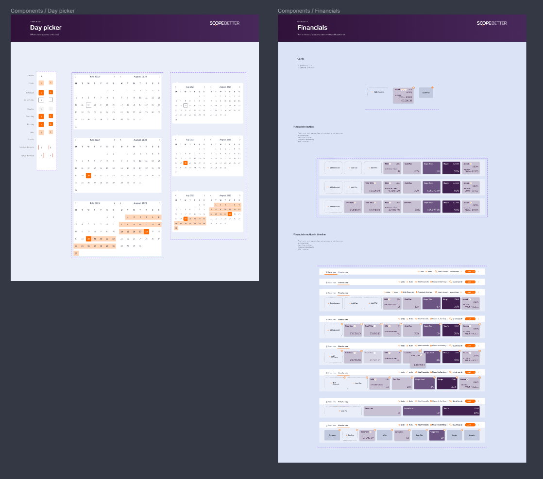 Two components from the UI Kit