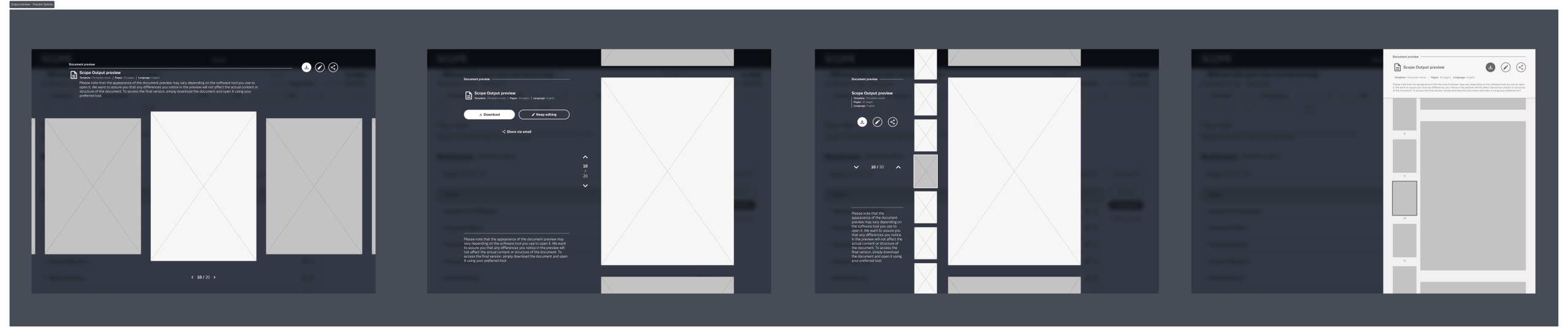Output preview – Preview Options